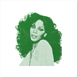 Donna summer //art drawing// green solid style Posters and Art